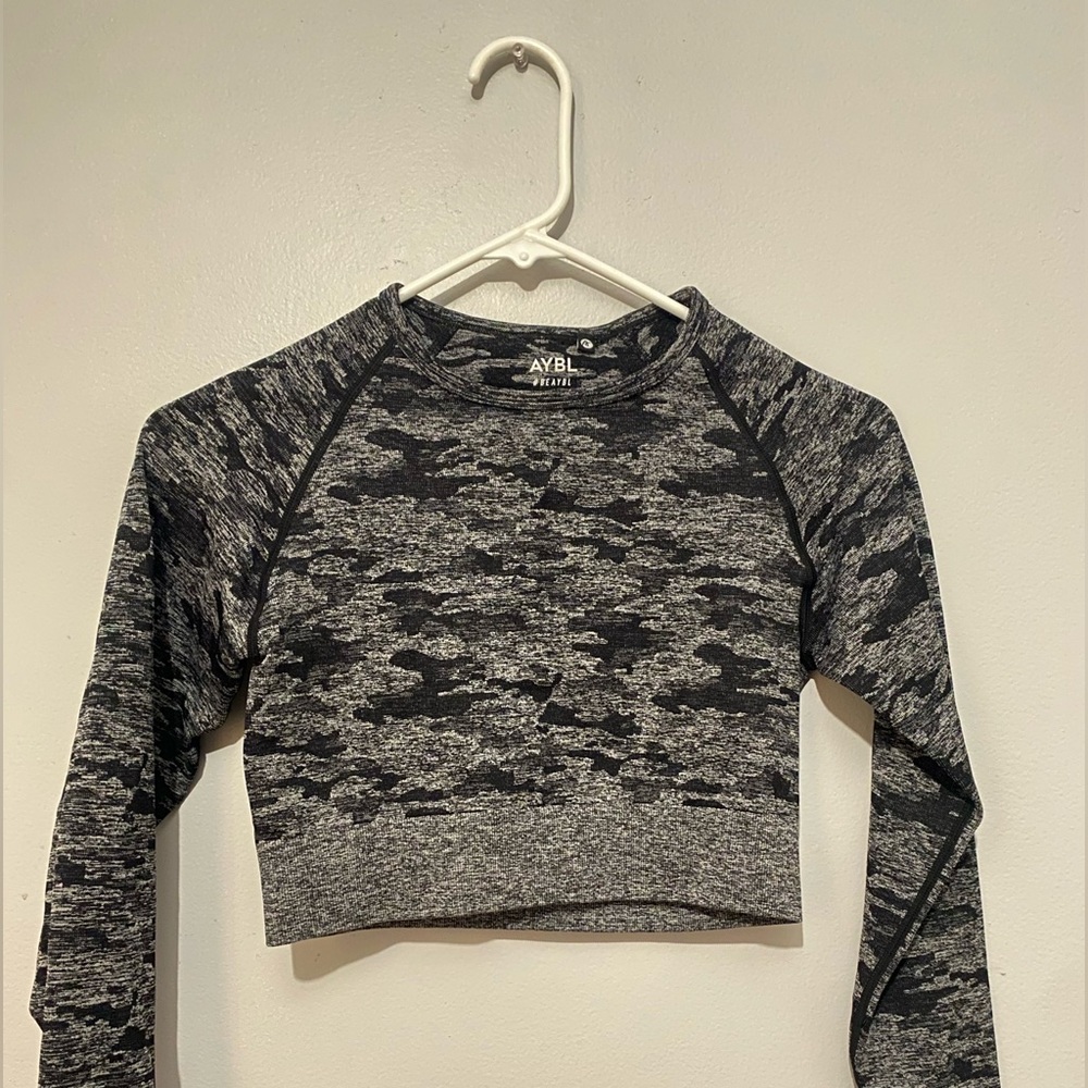 AYBL, Black and grey camo long sleeved top